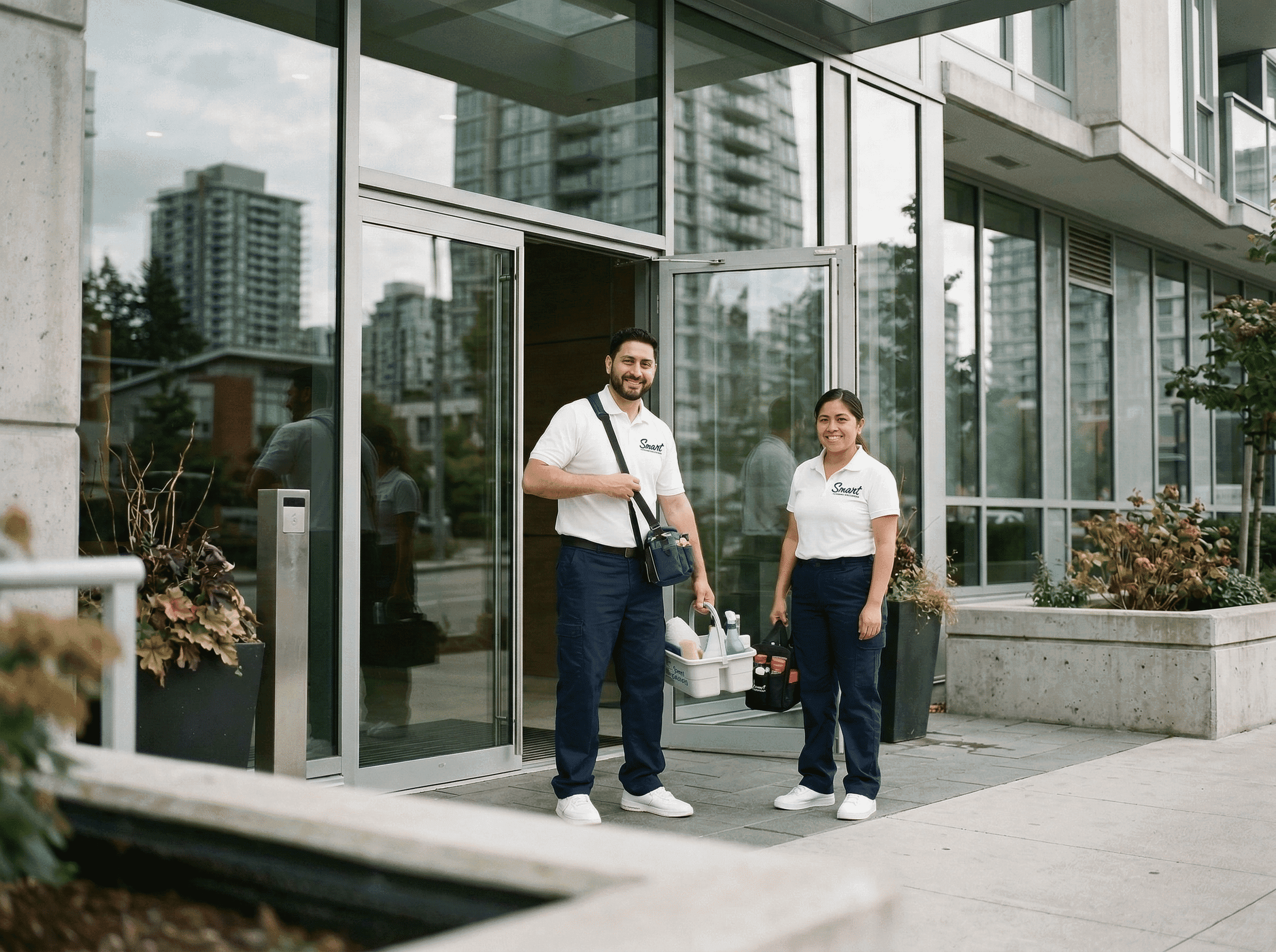 Strata building exterior — Mint Sanitary