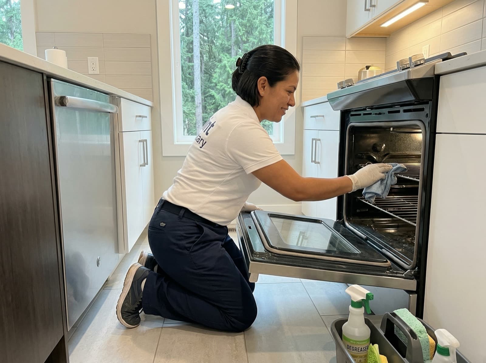 Deep cleaned kitchen in a North Vancouver home by Mint Sanitary