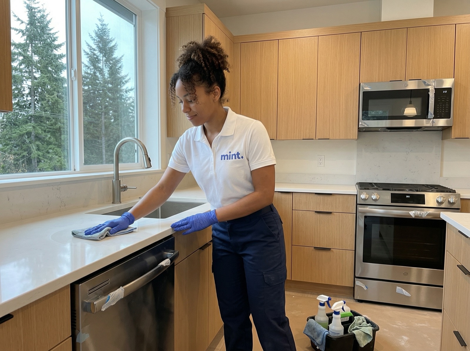 Post-construction industrial cleaning